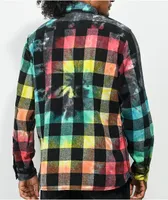  Odd Future Tie Dye Woven Flannel