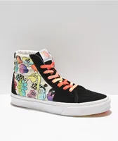  Vans Sk8-Hi Cultivate Care Floral Black & White Skate Shoes