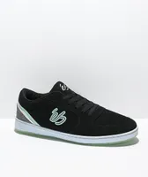  eS EOS Black, White & Turquoise Skate Shoes