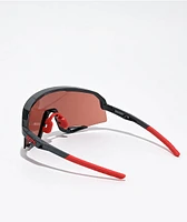 100% Slendale Gloss Carbon Fiber & Crimson Silver Sunglasses