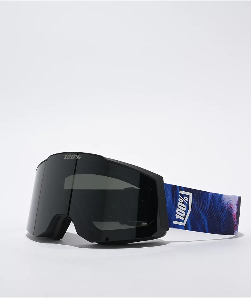 100% Snowcraft S Zoi HiPER Black Snowboard Goggles