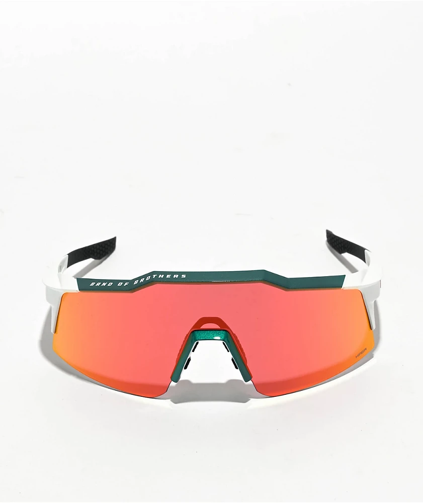 100% x Bora - hansgrohe Speedcraft SL Team Gloss Metallic & Matte White Sunglasses
