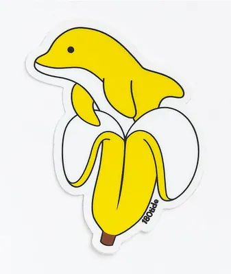 180TIDE Banana The Dolphin Sticker