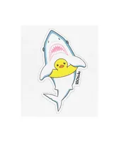 180TIDE Shark Rubber Duck White Sticker
