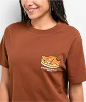 180TIDE Stacks Manta Ray Brown T-Shirt