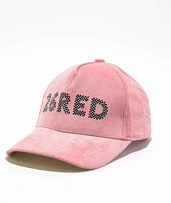 26 Red Lighter Corduroy Dusty Pink Snapback Hat