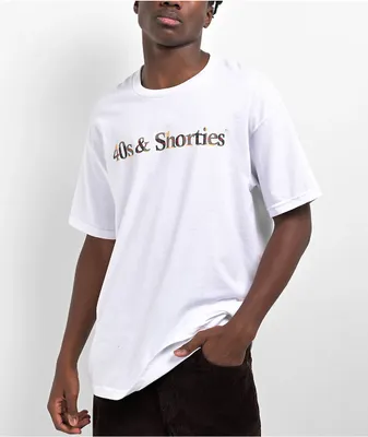 40s & Shorties Big Ben Text Logo White T-Shirt