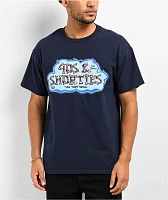 40s & Shorties Bones Navy T-Shirt