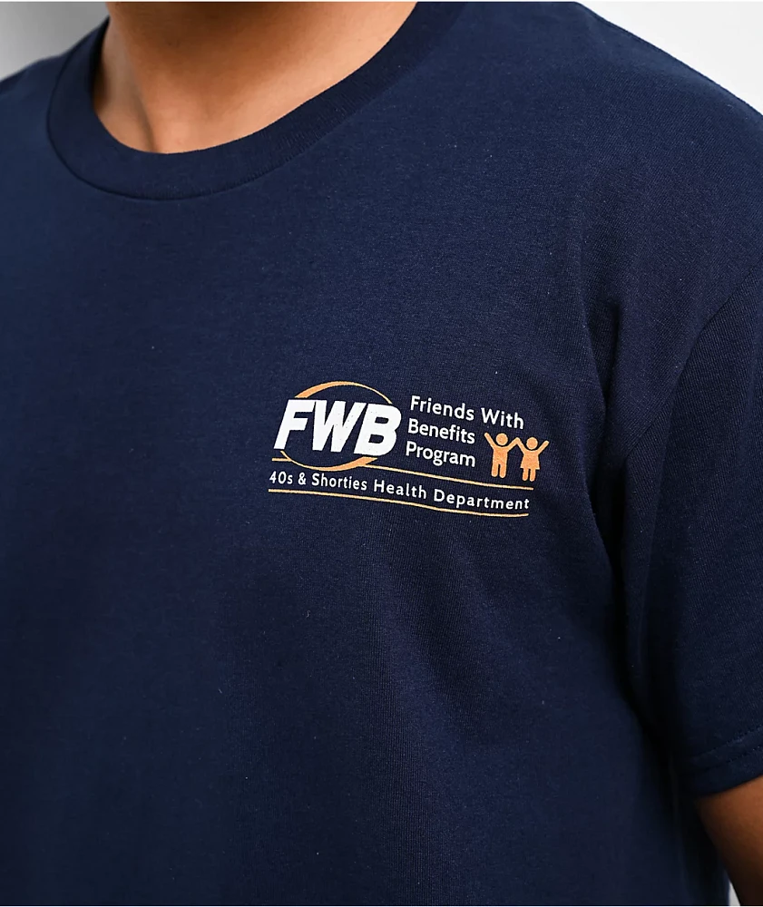 40s & Shorties FWB Navy T-Shirt