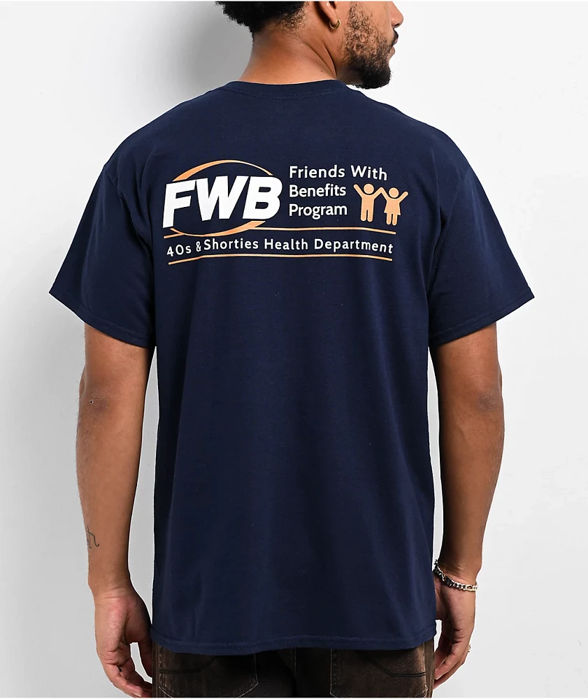 40s & Shorties FWB Navy T-Shirt