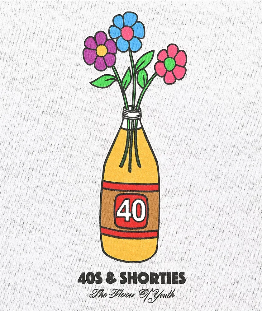 40s & Shorties Flowers White T-Shirt