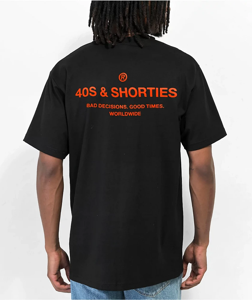 40s & Shorties General Black & Orange T-Shirt