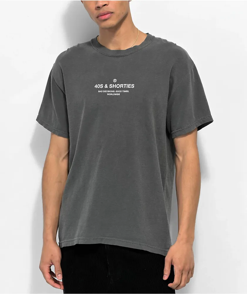 40s & Shorties General Black Wash  T-Shirt