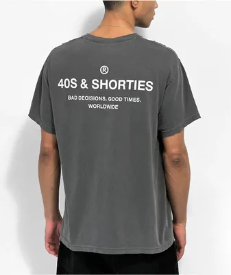 40s & Shorties General Black Wash  T-Shirt