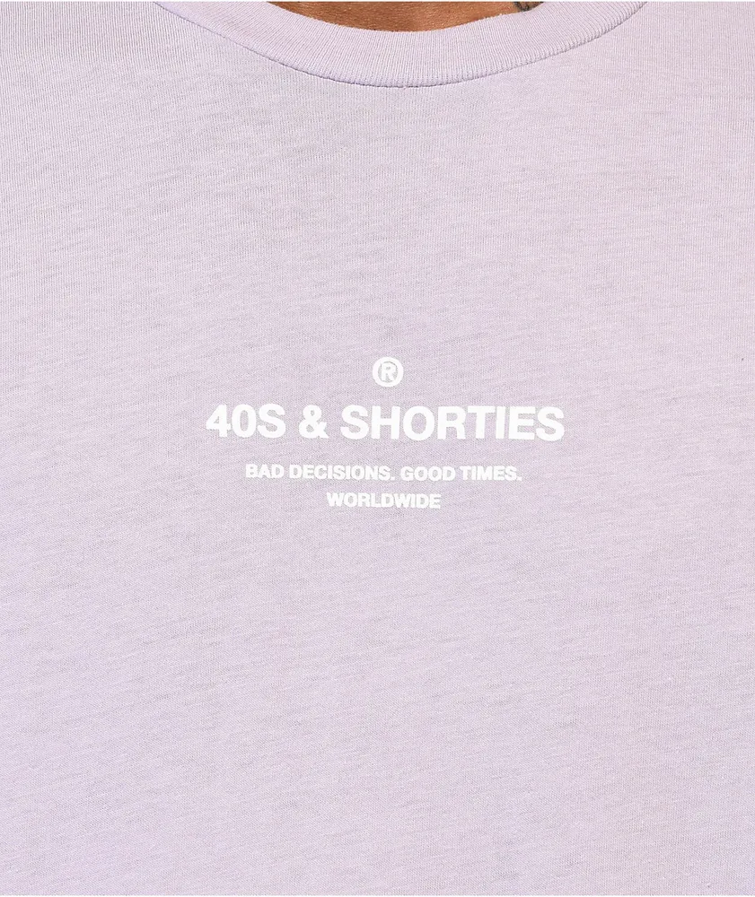 40s & Shorties General Logo Lavender T-Shirt