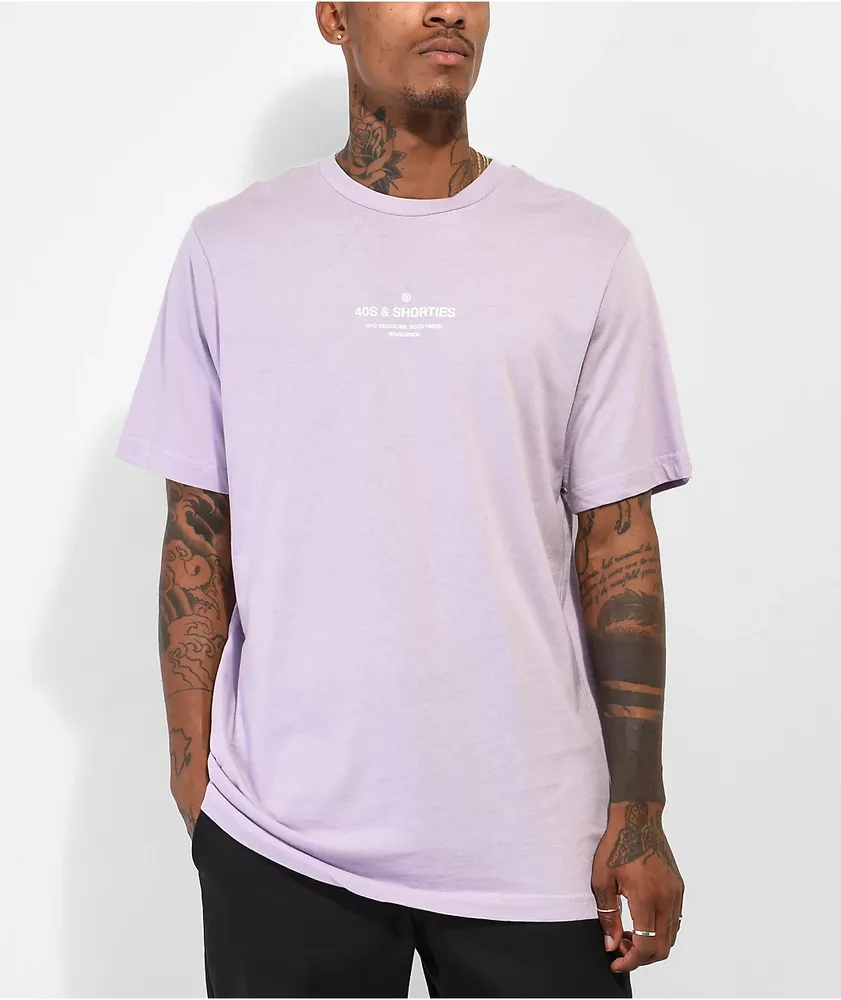 40s & Shorties General Logo Lavender T-Shirt