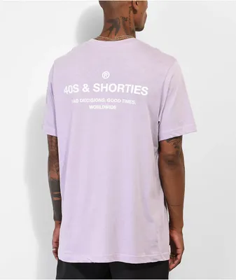 40s & Shorties General Logo Lavender T-Shirt