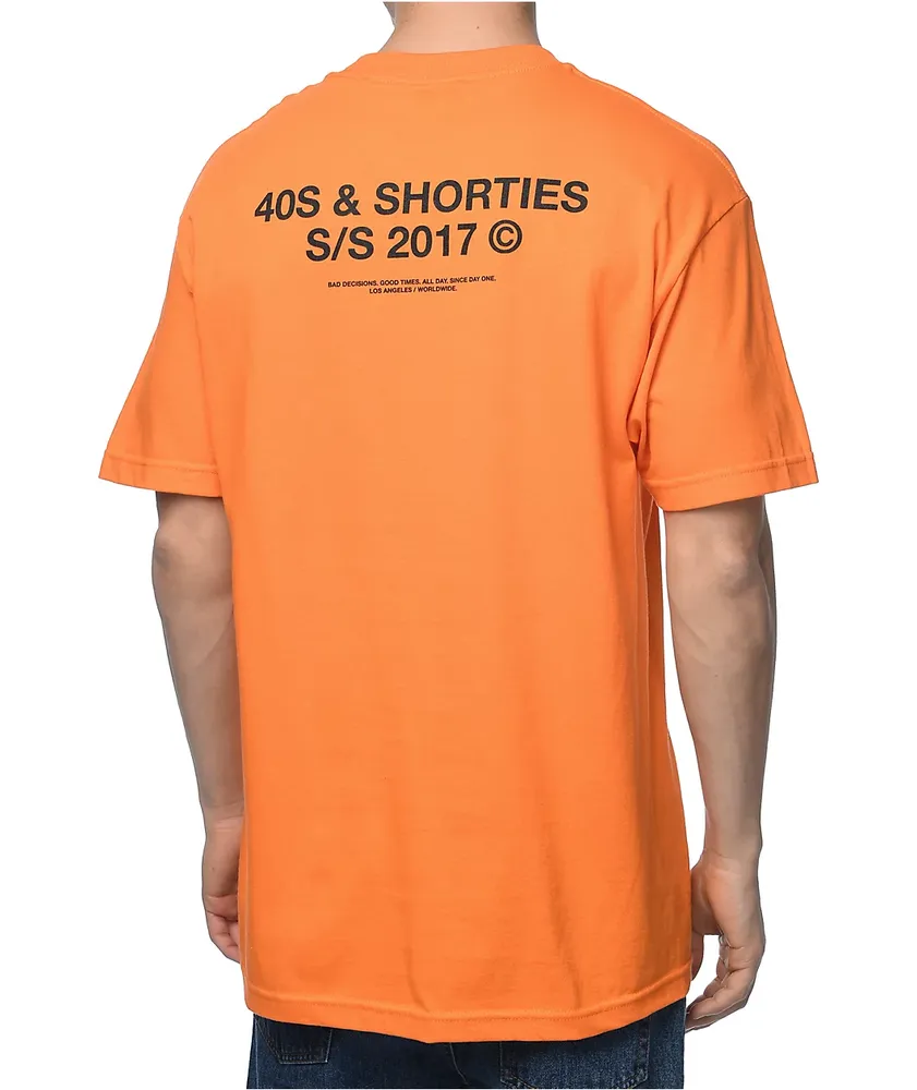 40s & Shorties General Logo Orange T-Shirt