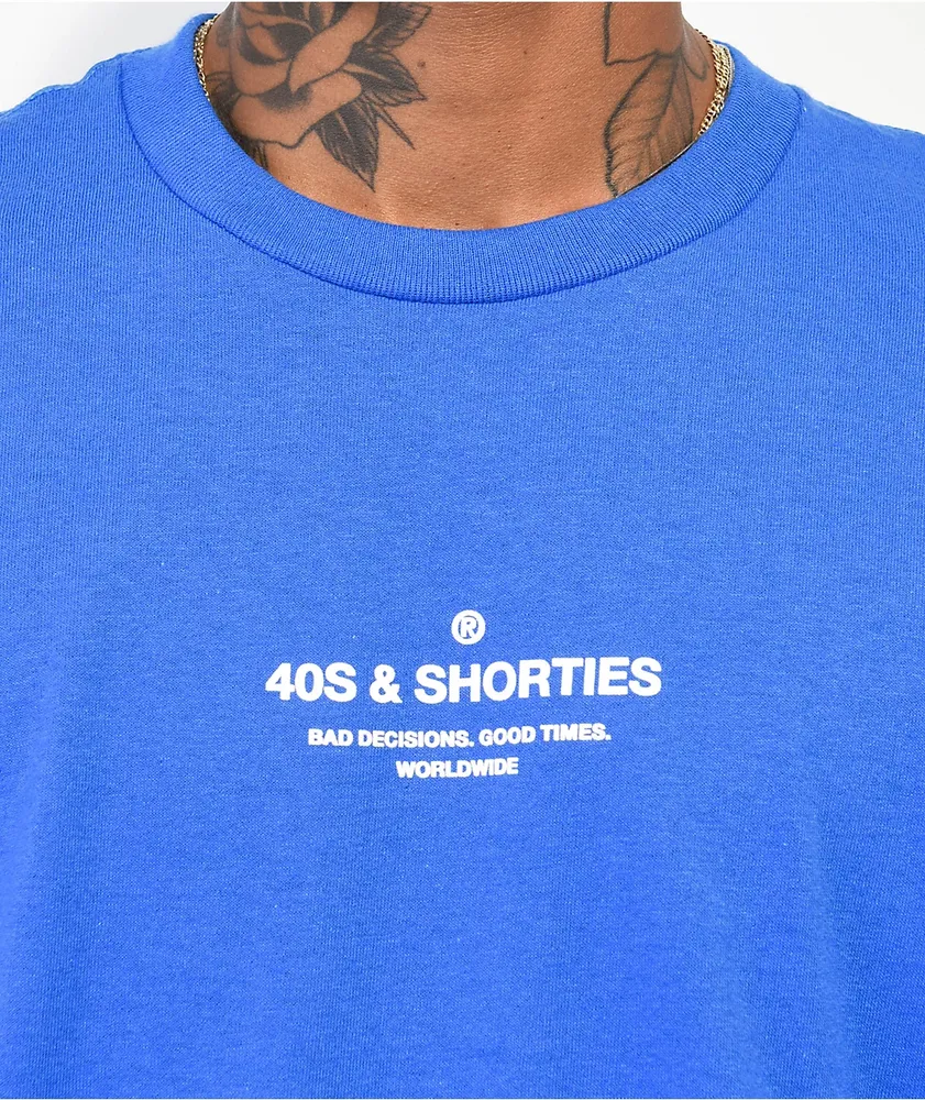 40s & Shorties General Logo Royal Blue T-Shirt