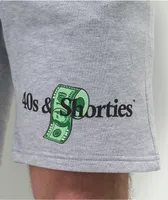40s & Shorties Money Roll Grey Sweat Shorts