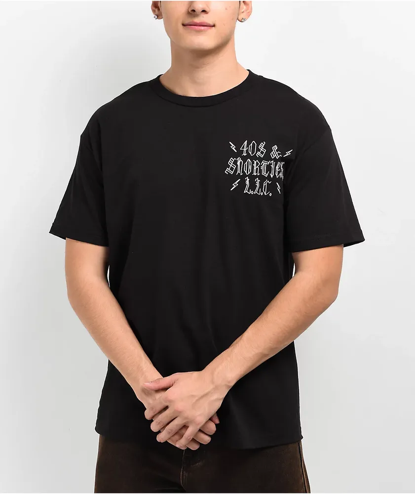 40s & Shorties OG Script Logo Black T-Shirt