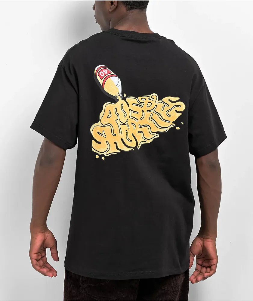 40s & Shorties Spilled Black T-Shirt