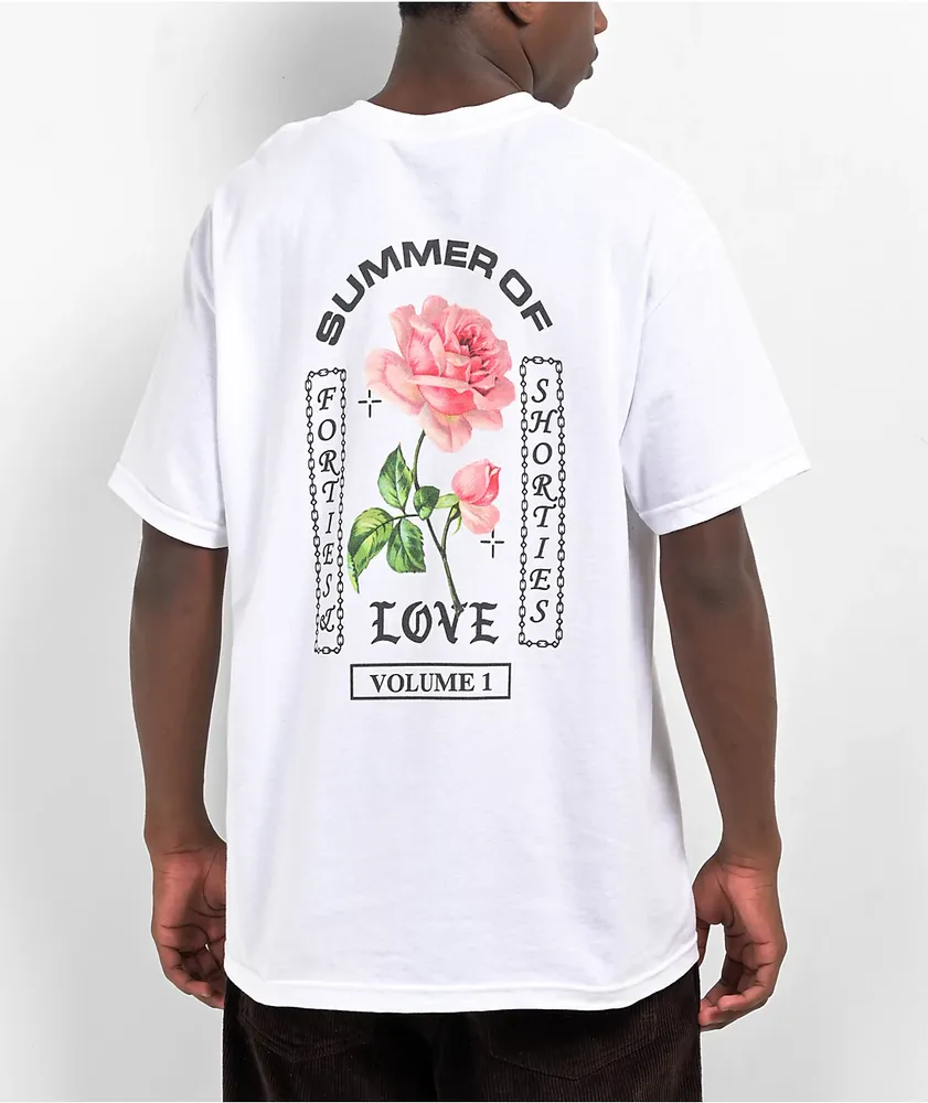 40s & Shorties Summer Love White T-Shirt