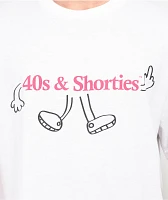 40s & Shorties Text Character White T-Shirt