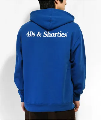 40s & Shorties Text Logo Royal Blue Hoodie
