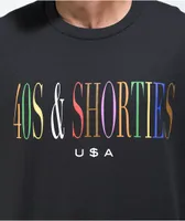 40s & Shorties Unity Logo Black T-Shirt
