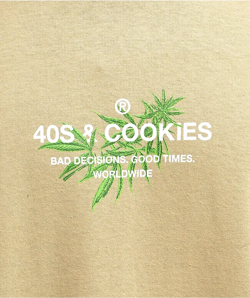 40s & Shorties x Cookies General Logo Tan T-Shirt