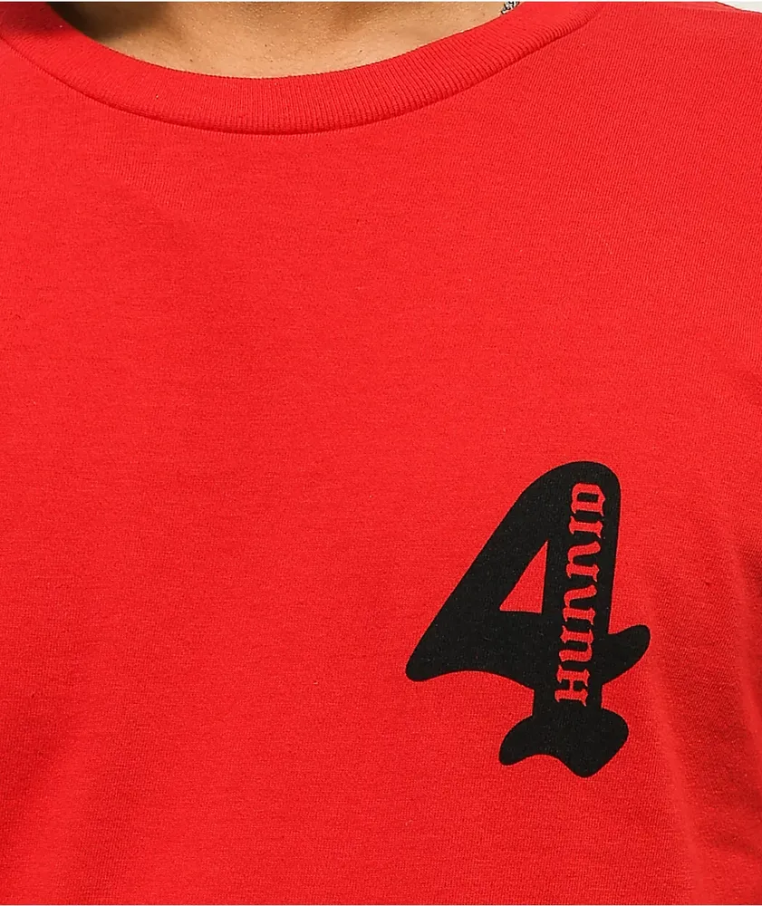 Logo T-Shirt of | America® Mall 4Hunnid 4H Red