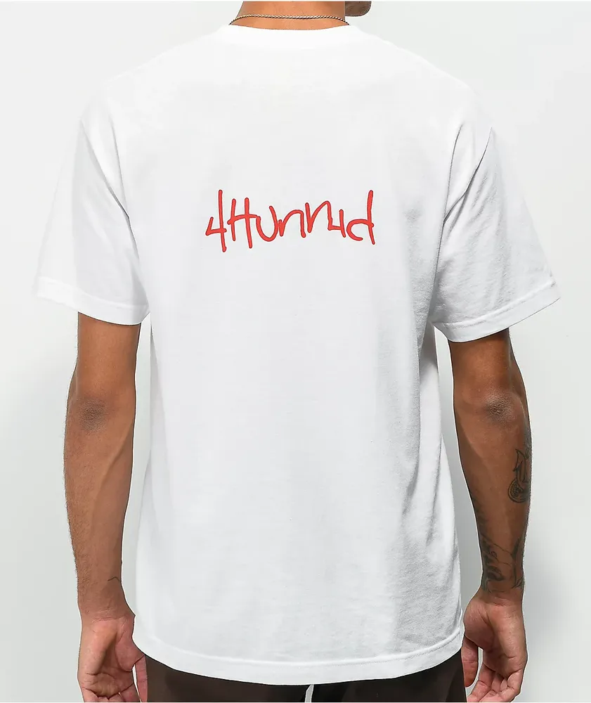 4Hunnid Blocks White T-Shirt