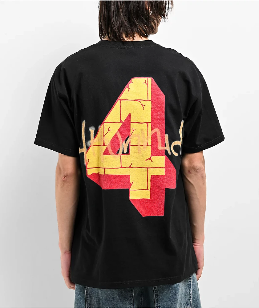 4Hunnid Brick Taggin Black T-Shirt