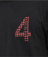 4Hunnid Buffalo Plaid Black T-Shirt