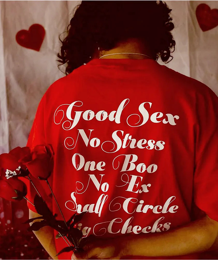 4Hunnid Fourever Good Sex Cursive Red T-Shirt