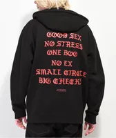 4Hunnid Fourever Good Sex V2 Black Zip Hoodie