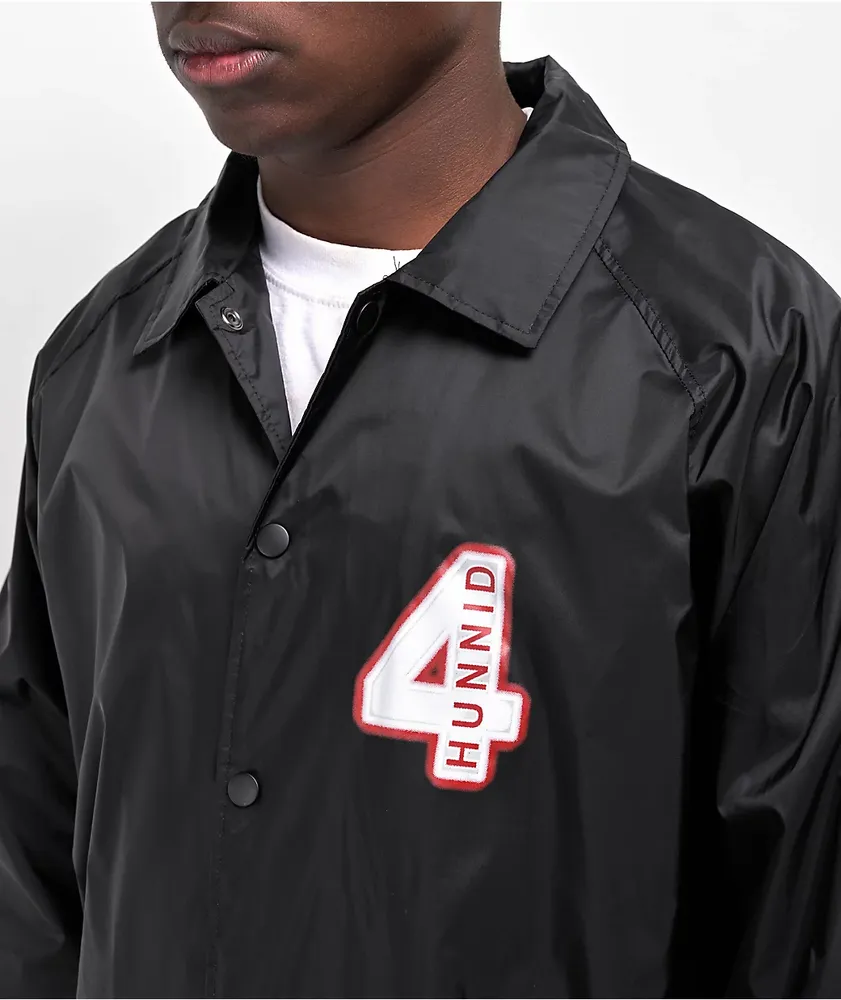 4Hunnid Good Sex Black Coaches Jacket