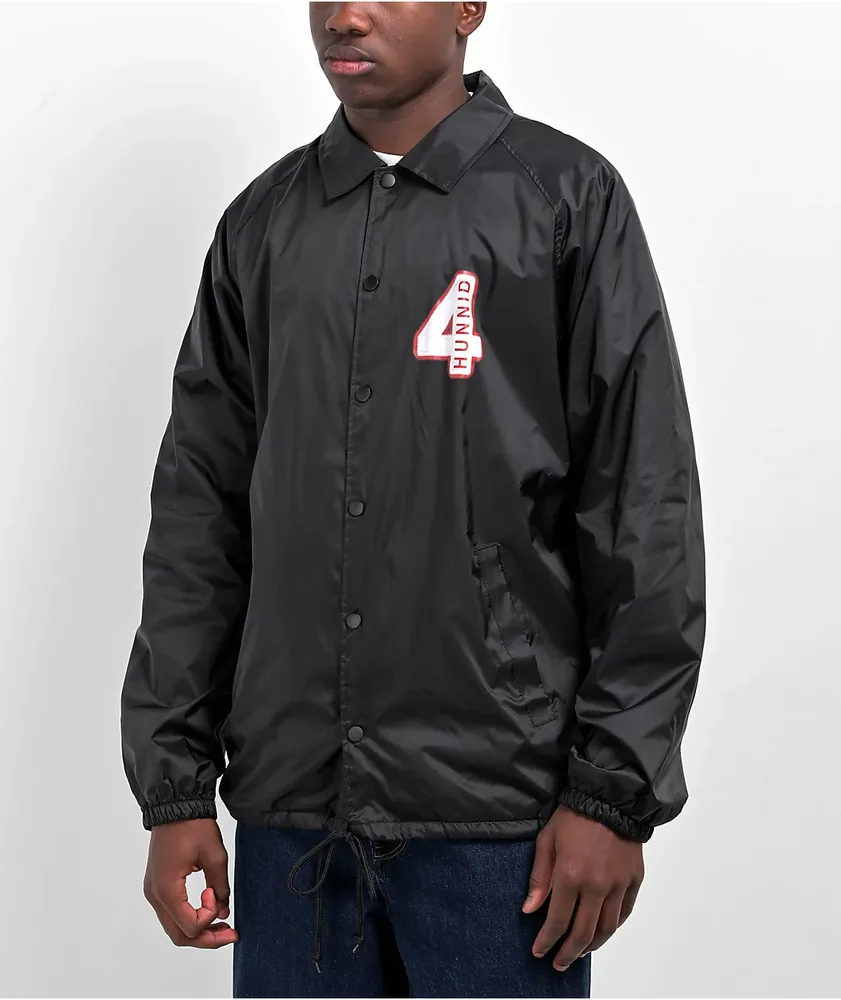 4Hunnid Good Sex Black Coaches Jacket