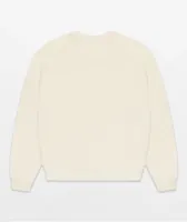 4Hunnid Komfort Kollection Cream Pigment Dye Crewneck Sweatshirt