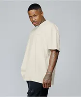 4Hunnid Komfort Kollection Cream Pigment Dye T-Shirt