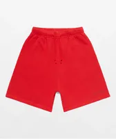 4Hunnid Komfort Kollection Red Pigment Dye Sweat Shorts