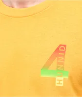 4Hunnid Logo Yellow T-Shirt