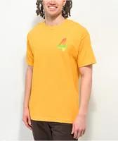 4Hunnid Logo Yellow T-Shirt