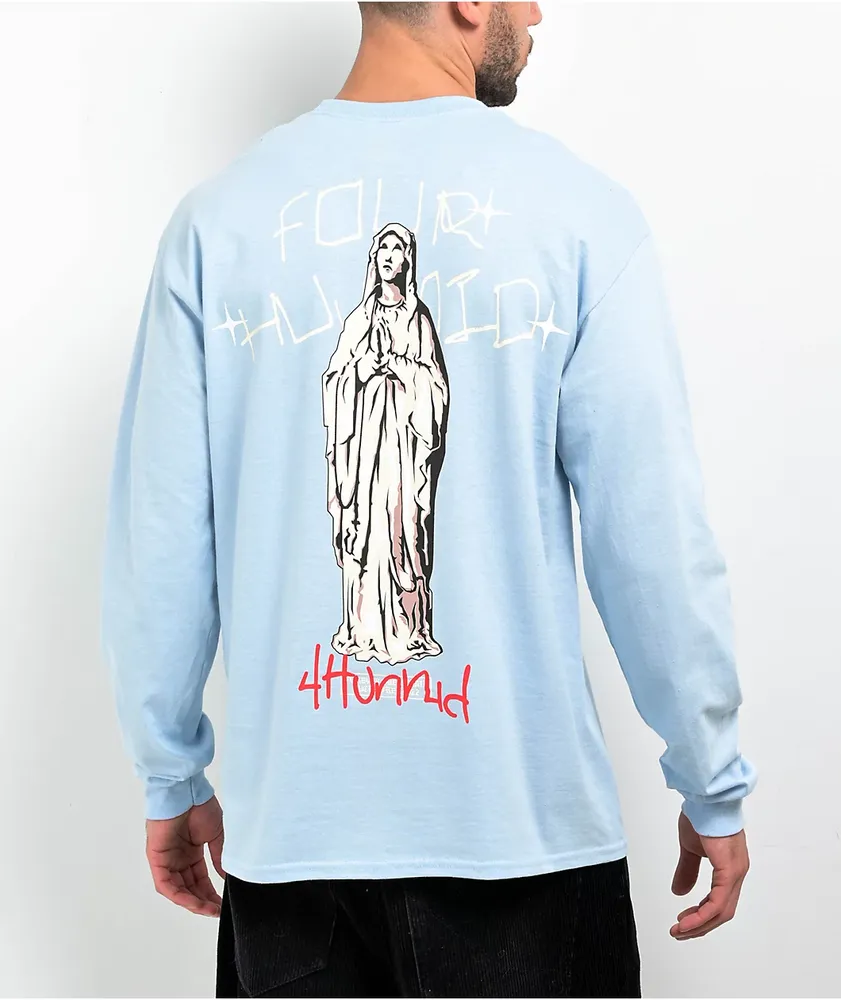 4Hunnid Maria Light Blue Long Sleeve T-Shirt