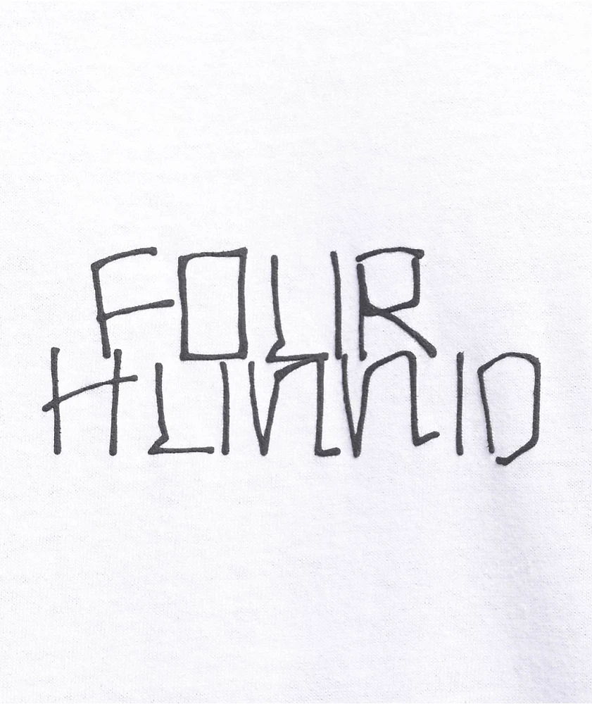 4Hunnid Pencil White T-Shirt