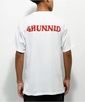 4Hunnid Roses Logo White T-Shirt