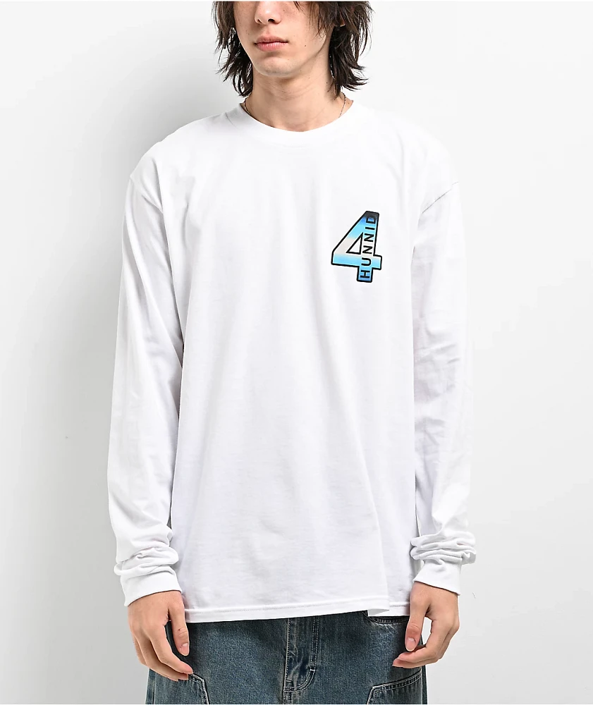 4Hunnid Streets On Lock White Long Sleeve T-Shirt