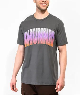 4Hunnid Varsity Carbon Grey T-Shirt