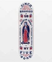 5Boro Cinco Barrios White 8.0" Skateboard Deck